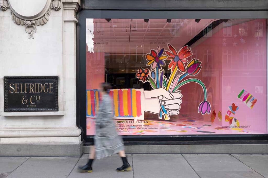Selfridges celebrates celebrate special moments with 2D makeover