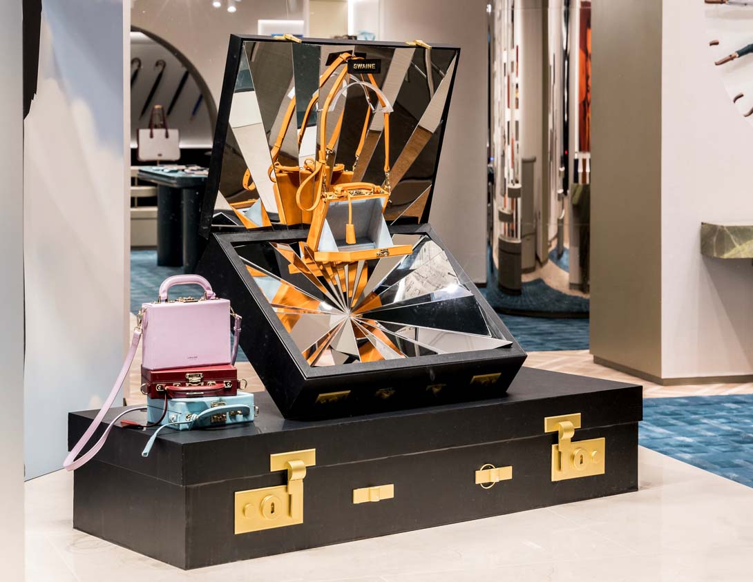 Surrealist inspired window displays mark the opening of Swaine's ...