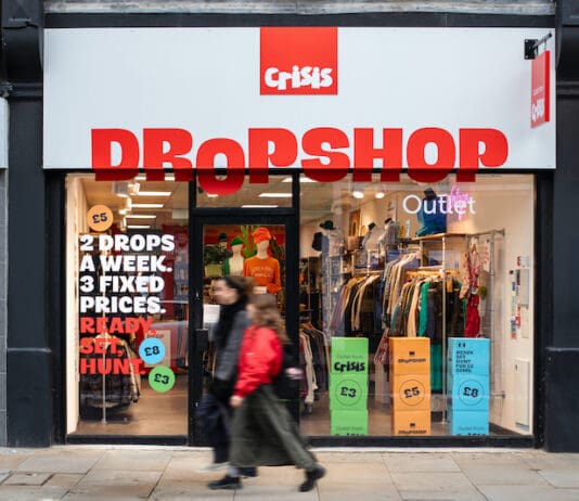 Crisis Launches Dropshop: A Revamp of their Hammersmith Outlet Store in partnership with Dalziel & Pow