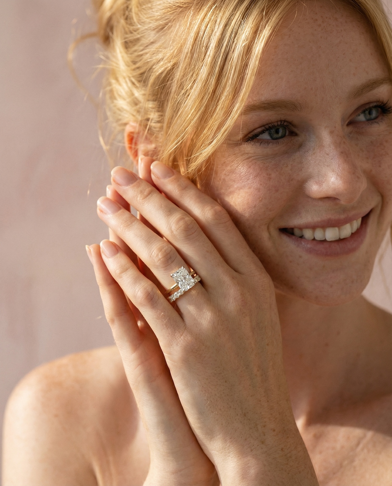 2ct Paris Radiant and Aurelia Yellow Gold Lily Arkwright